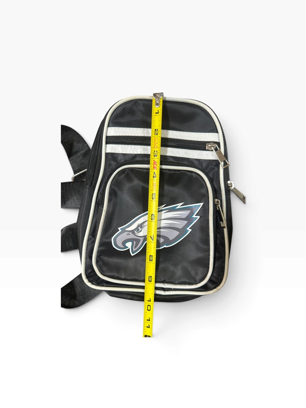 Philadelphia Eagles Black White Sling Backpack NFL Logo Sports Bag - Picture 4 of 8